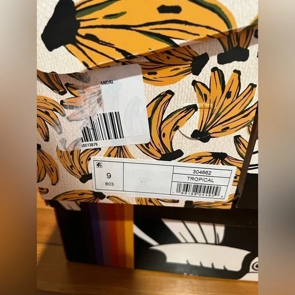 Farm Rio Tropical Beaded Tube Strap Sandals Size 9 - Picture 6 of 7